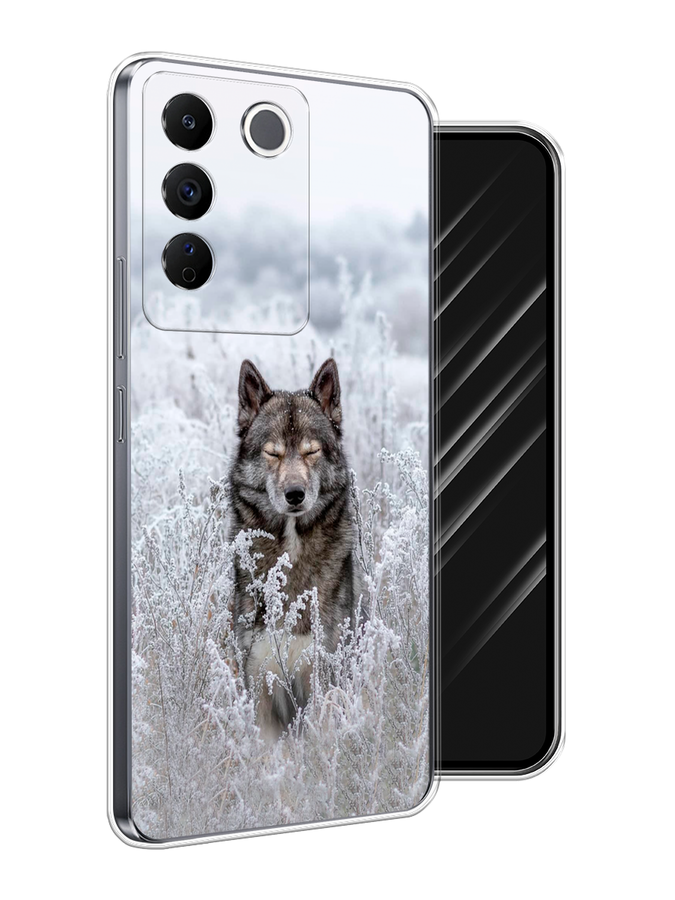 

Чехол Awog на Vivo V27e "Волк в поле", Белый;черный, 268350-1