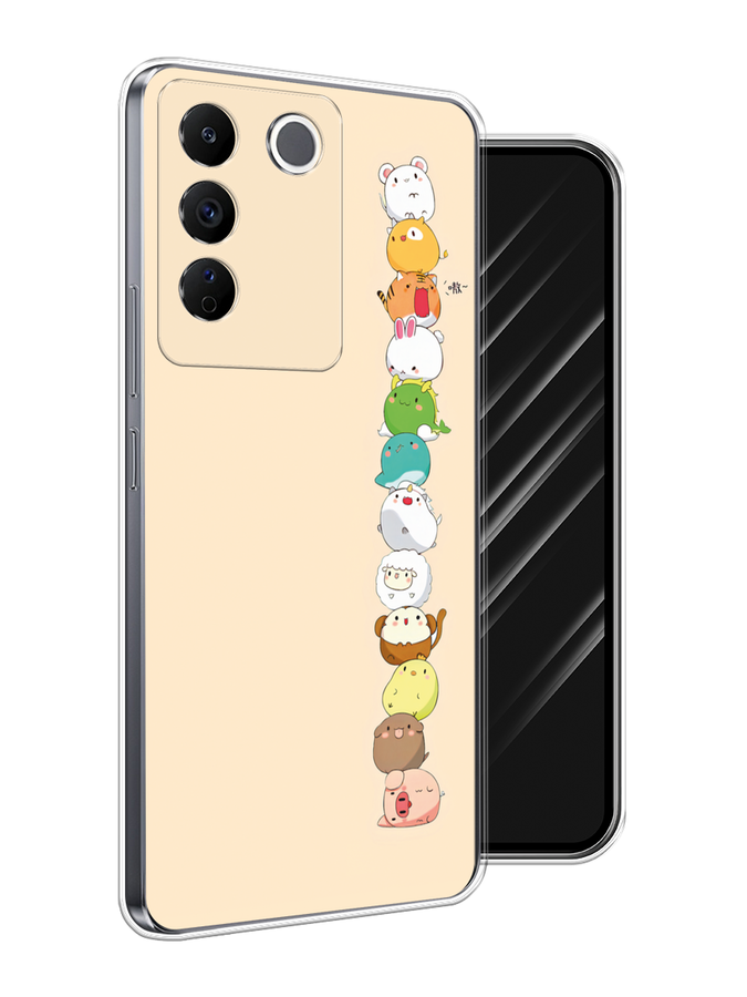

Чехол Awog на Vivo V27e "Питомцы Чиби", Желтый, 268350-1
