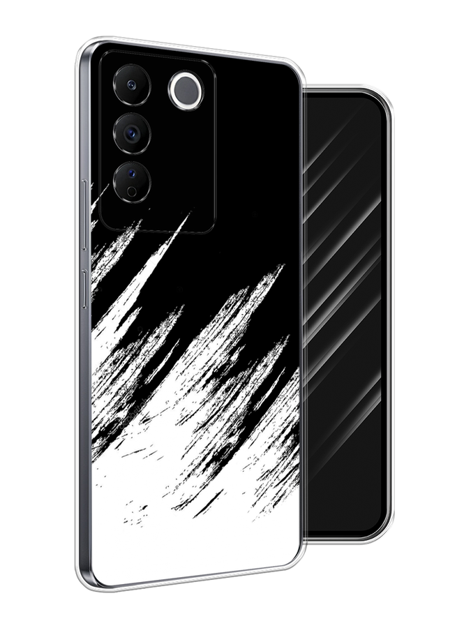 

Чехол Awog на Vivo V27e "Черно белые брызги", Черный;белый;бежевый, 268350-1