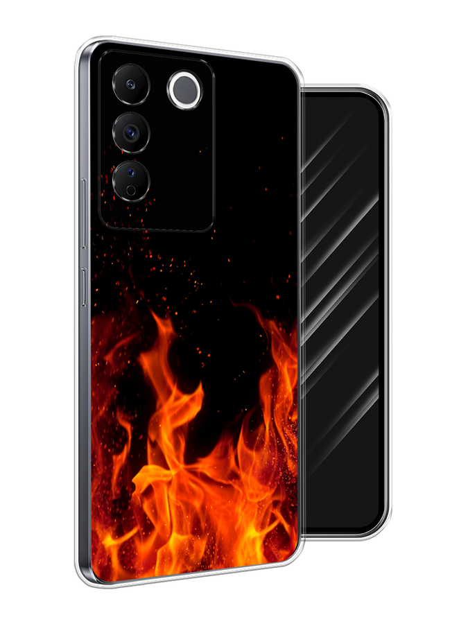 

Чехол Awog на Vivo V27e "Все в огне", Оранжевый;черный, 268350-1