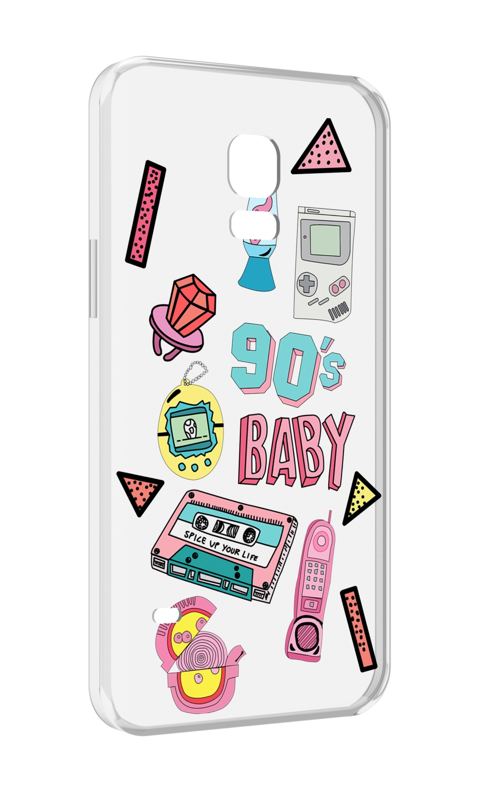 

Чехол MyPads гаджеты-90х для Samsung Galaxy S5 mini, Прозрачный, Tocco