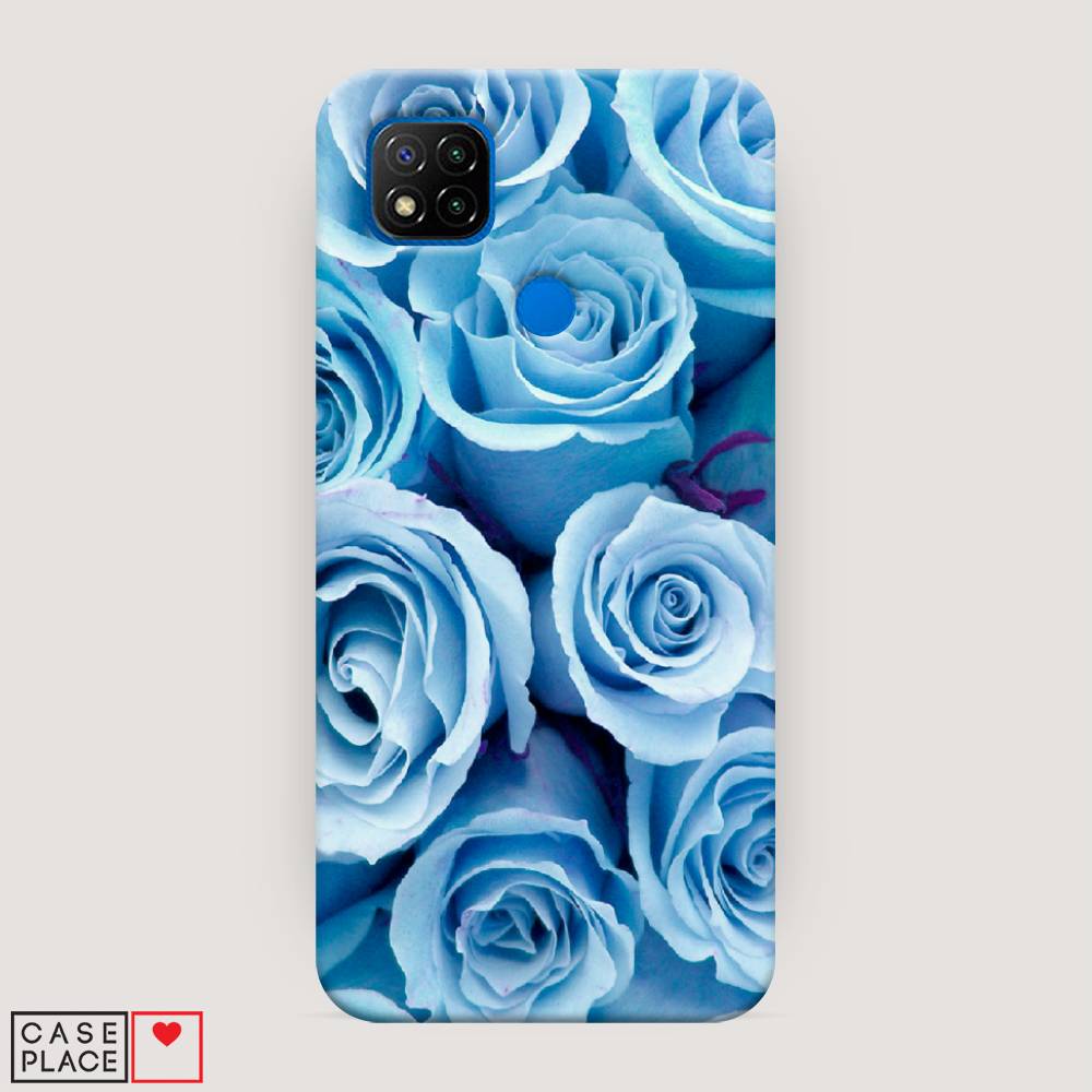 

Пластиковый чехол "Лазурные розы" на Xiaomi Redmi 9C, 39020-6