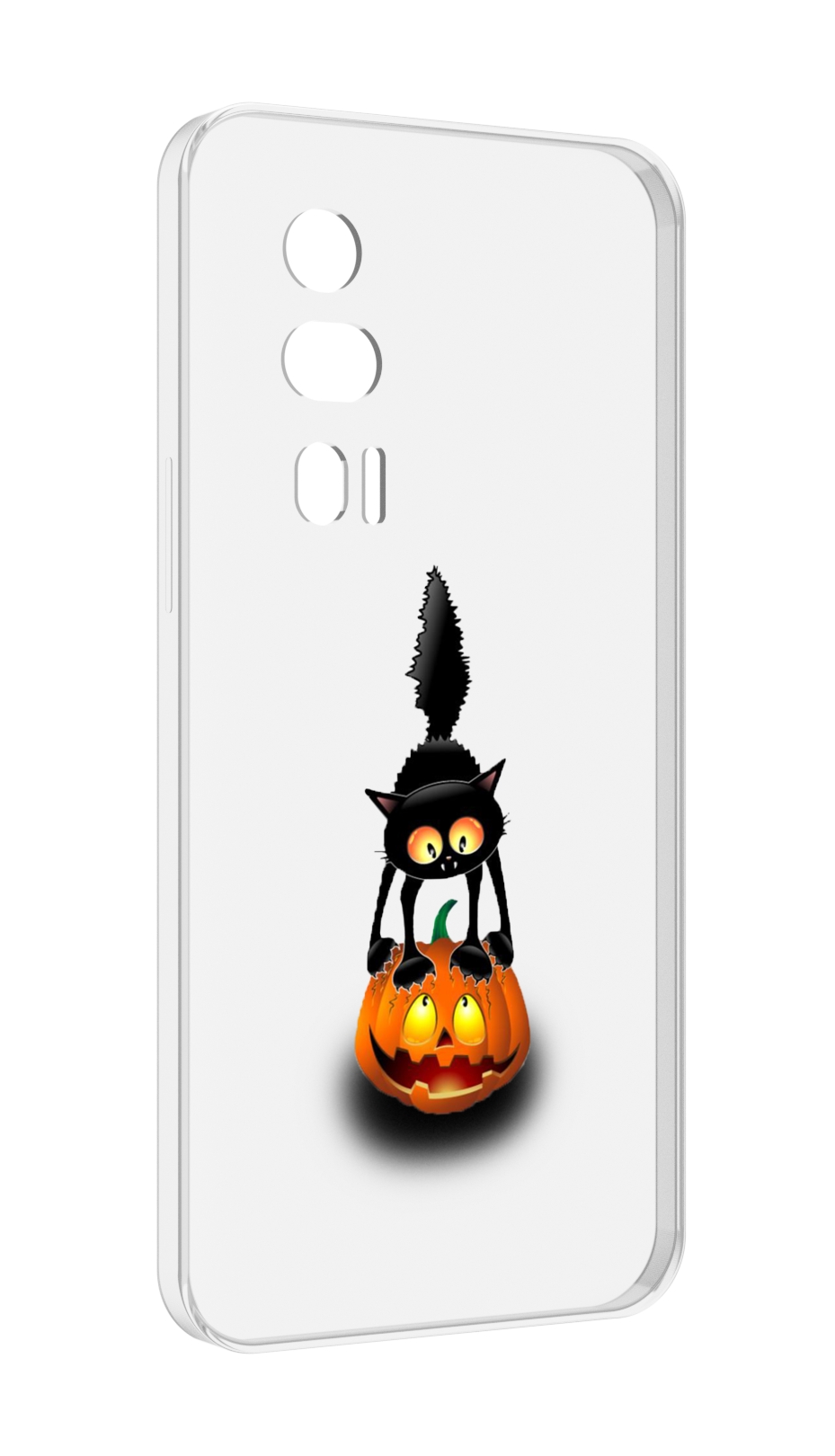 

Чехол MyPads Котик с тыквой для Xiaomi Redmi K60 противоударный, Tocco