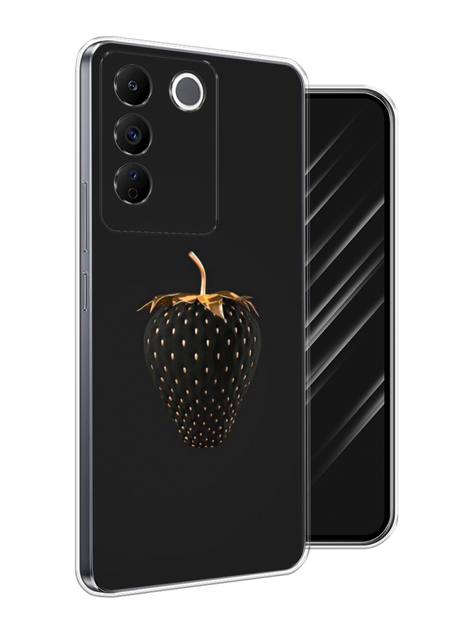 

Чехол Awog на Vivo V27e "Черно-золотая клубника", Черный;золотистый, 268350-1