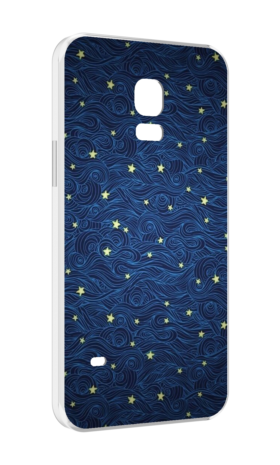 

Чехол MyPads волны с звездами акварель для Samsung Galaxy S5 mini, Прозрачный, Tocco