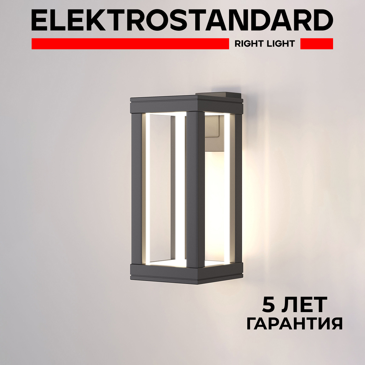 Уличный настенный светильник Elektrostandard 1527 TECHNO LED Frame серый LED IP54