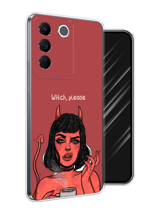 

Чехол Awog на Vivo V27e "Evil Girl", Бордовый;черный, 268350-1
