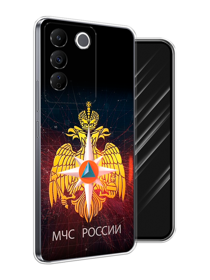 

Чехол Awog на Vivo V27e "МЧС России", Черный;желтый;красный, 268350-1