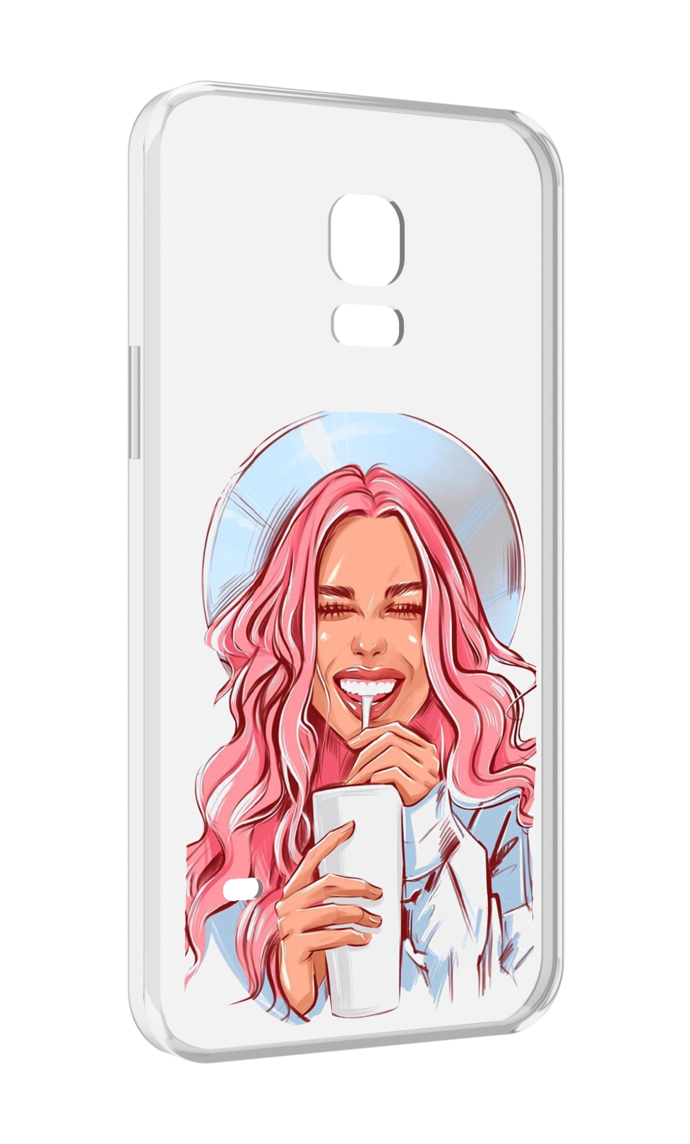 

Чехол MyPads веселая-девушка-модель женский для Samsung Galaxy S5 mini, Прозрачный, Tocco