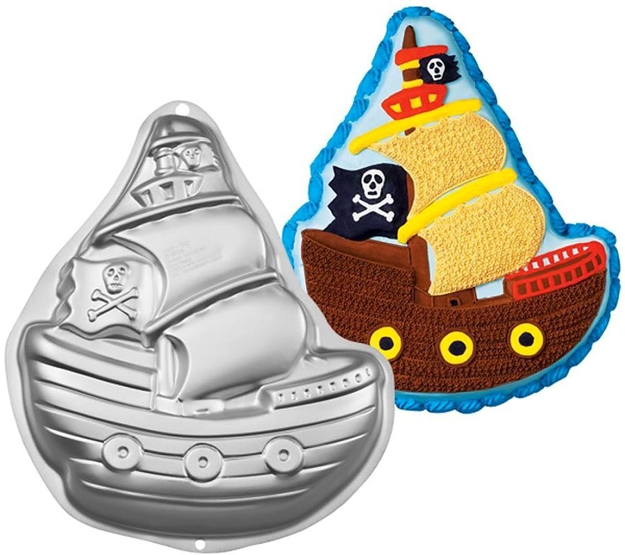 Метал.форма для выпечки: Пиратский корабль