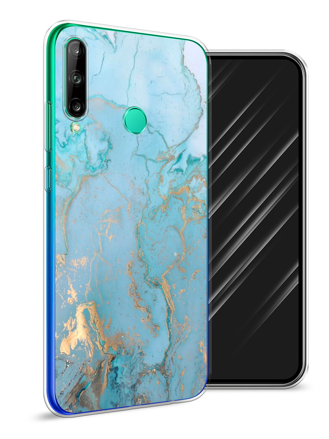 

Чехол Awog на Huawei P40 lite E "Голубой мрамор рисунок", 612450-3
