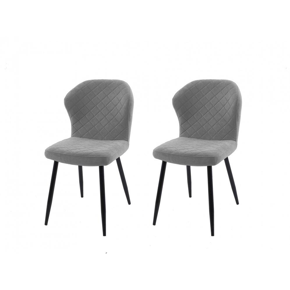 

Стул DIK DikLine 239 Микровелюр B B22 GREY, ножки черные, DikLine 239