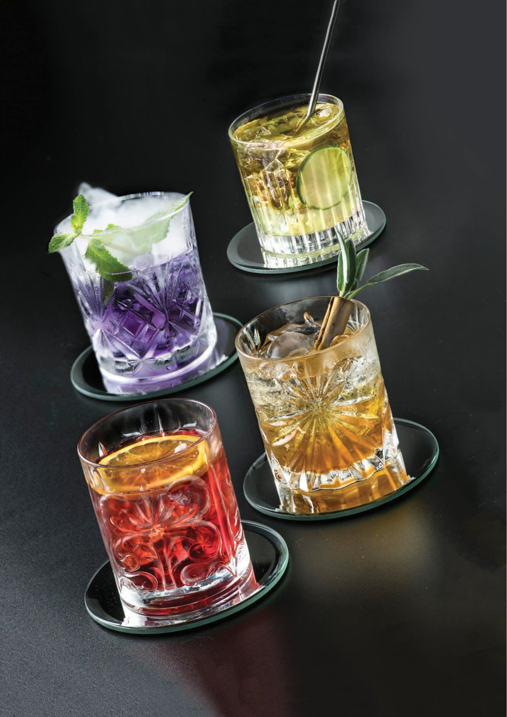 Набор стаканов для виски RCR set Mixology 340мл (4 шт)