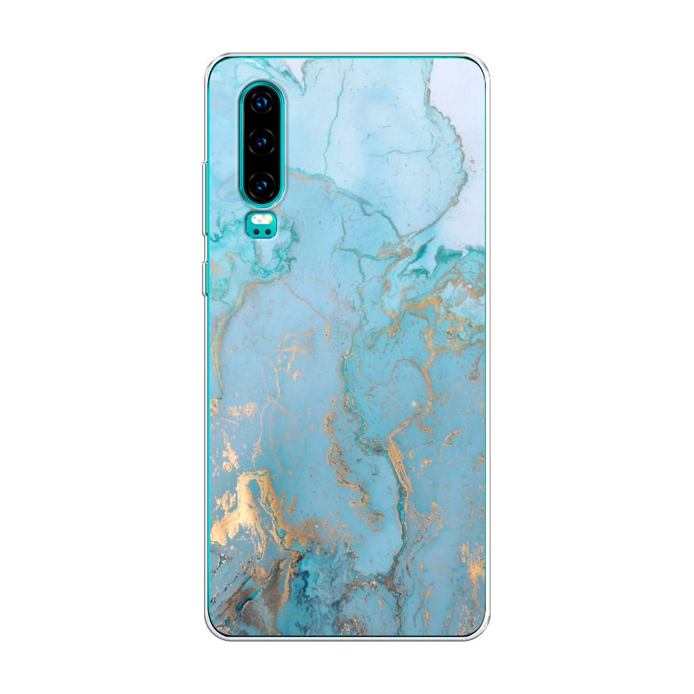 

Чехол Awog на Huawei P30 "Голубой мрамор рисунок", 68550-3