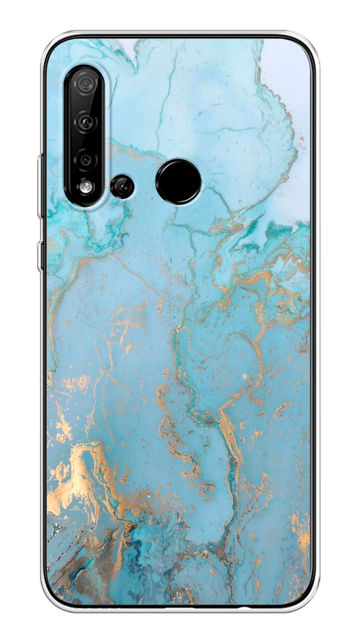 

Чехол Awog на Huawei P20 lite 2019 "Голубой мрамор рисунок", 69750-3