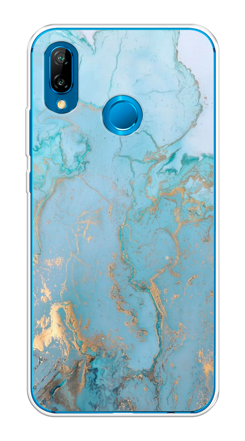 

Чехол Awog на Huawei P20 Lite "Голубой мрамор рисунок", 64450-3