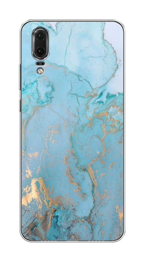 

Чехол Awog на Huawei P20 "Голубой мрамор рисунок", 64350-3