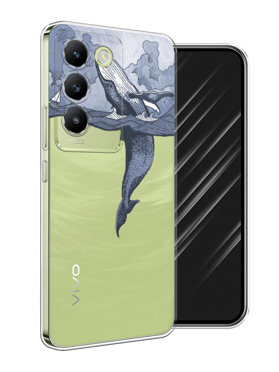 

Чехол Awog на Vivo V30 lite 4G "Два измерения", Голубой;черный;прозрачный, 2610350-1