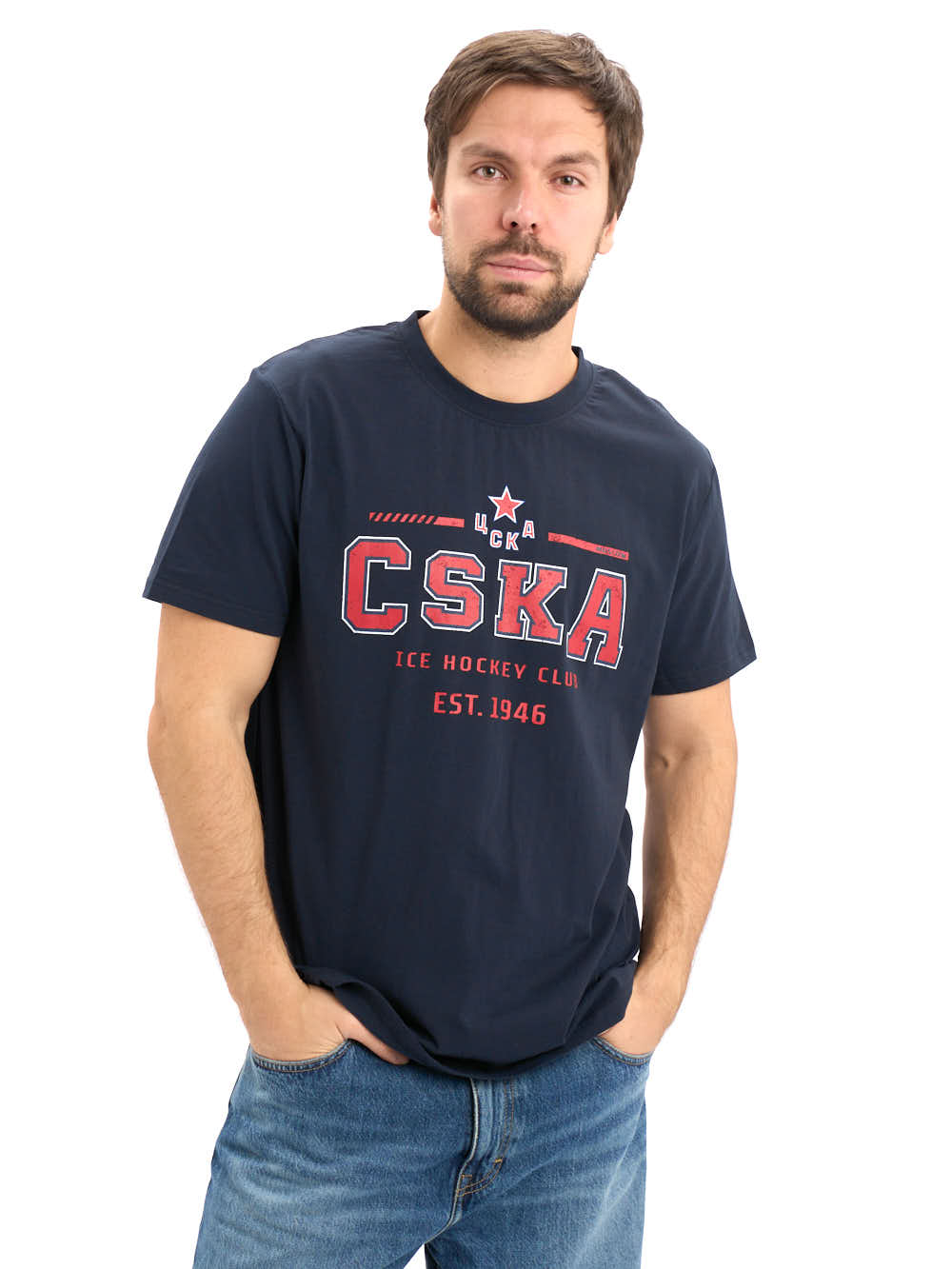 

Футболка мужская Atributika&Club ЦСКА 832250 синяя M, Синий, ЦСКА 832250