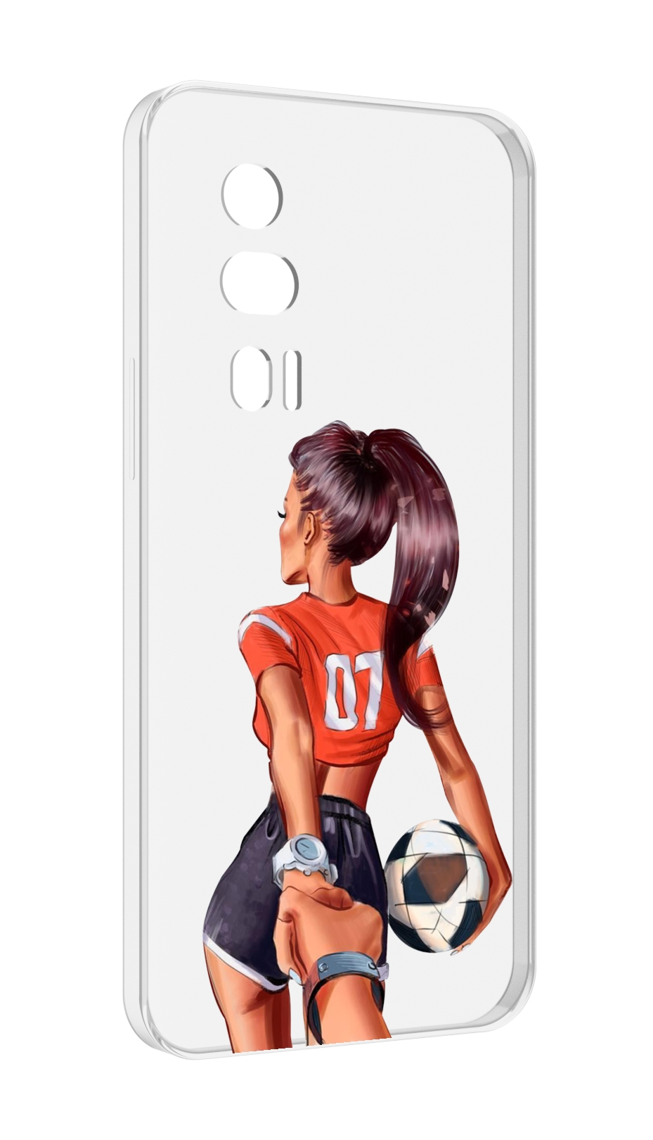 

Чехол MyPads Девушка-футболистка женский для Xiaomi Redmi K60 противоударный, Tocco