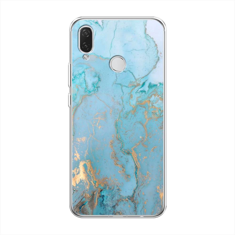 

Чехол Awog на Huawei Nova 3i "Голубой мрамор рисунок", 68350-3