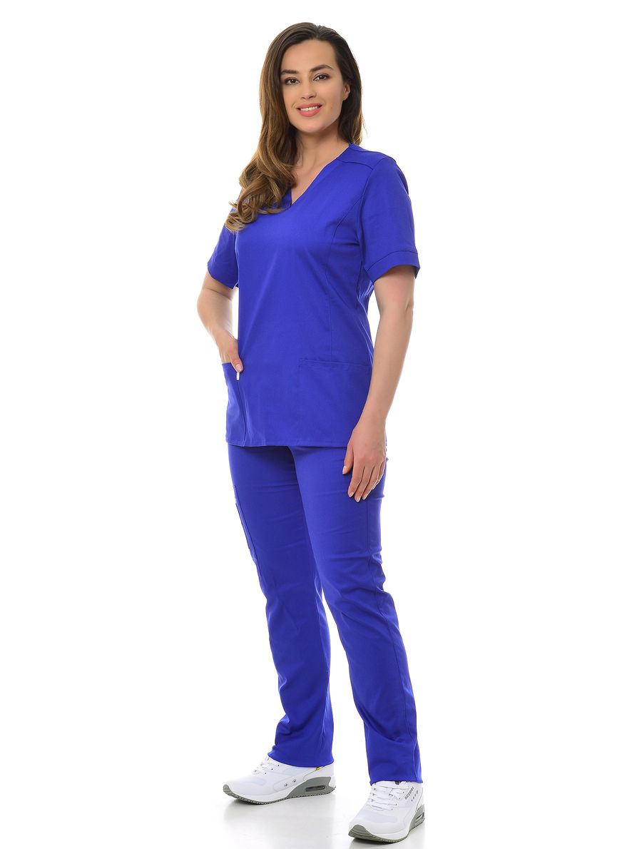 фото Костюм медицинский женский medicalwear мажорка 116 синий 50 ru
