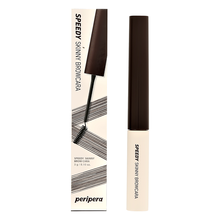 Тушь для бровей PERIPERA SPEEDY SKINNY BROWCARA тон 02 dark brown