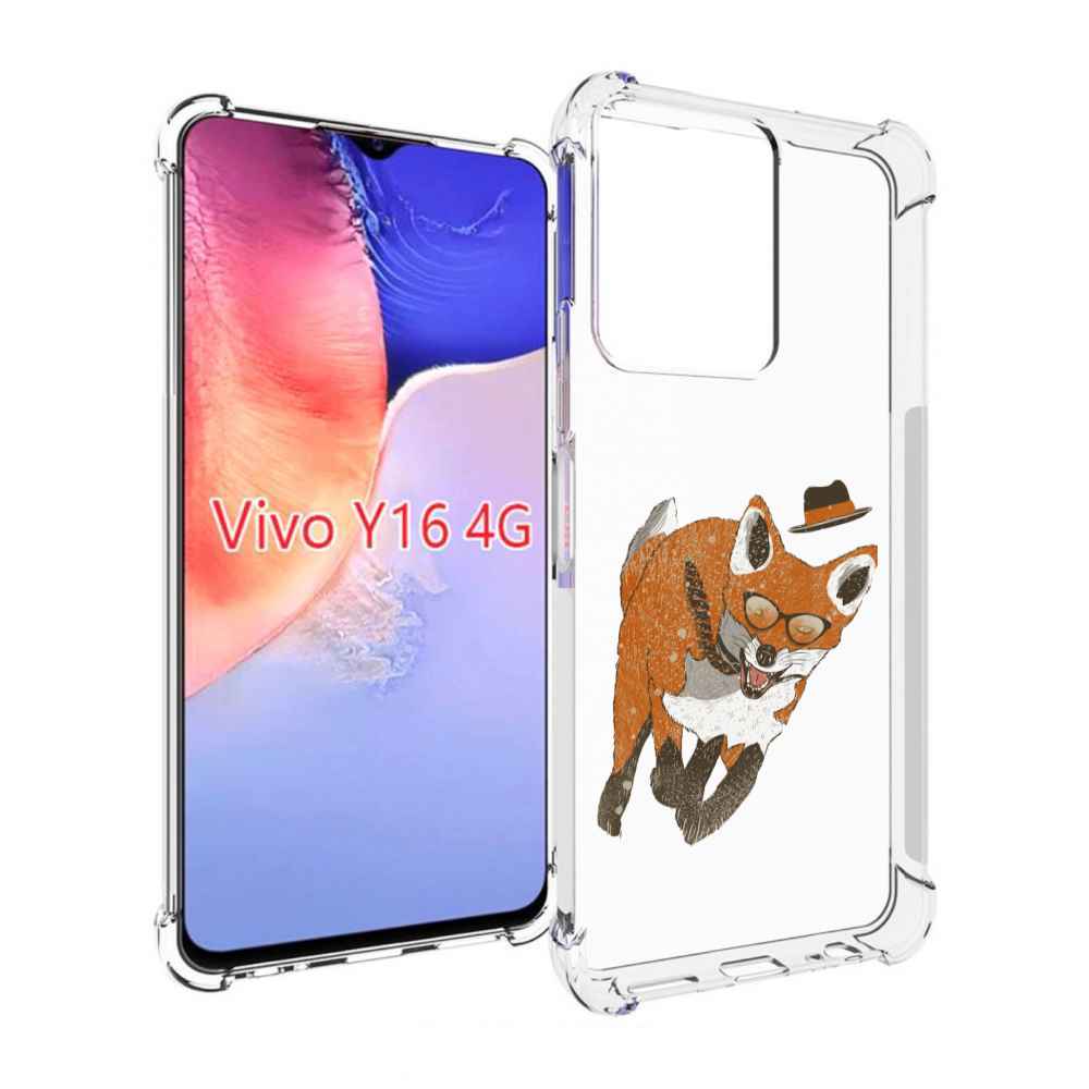 

Чехол MyPads шустрый лис для Vivo Y16 4G/ Vivo Y02S, Прозрачный, Tocco
