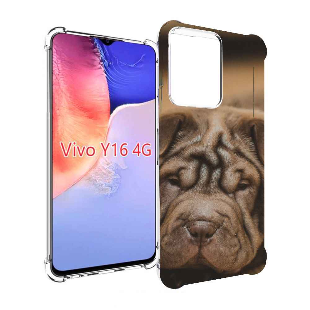 

Чехол MyPads шарпеи для Vivo Y16 4G/ Vivo Y02S, Прозрачный, Tocco