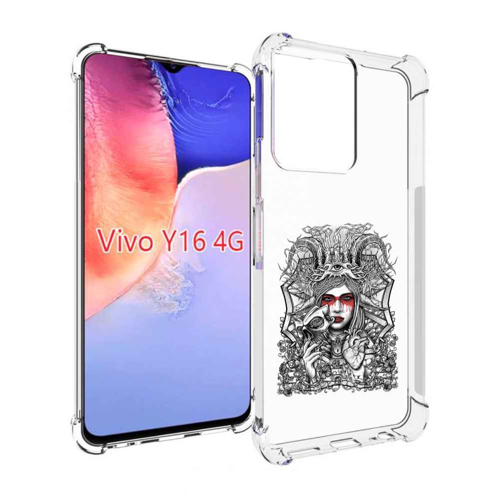

Чехол MyPads грусная девушка для Vivo Y16 4G/ Vivo Y02S, Прозрачный, Tocco