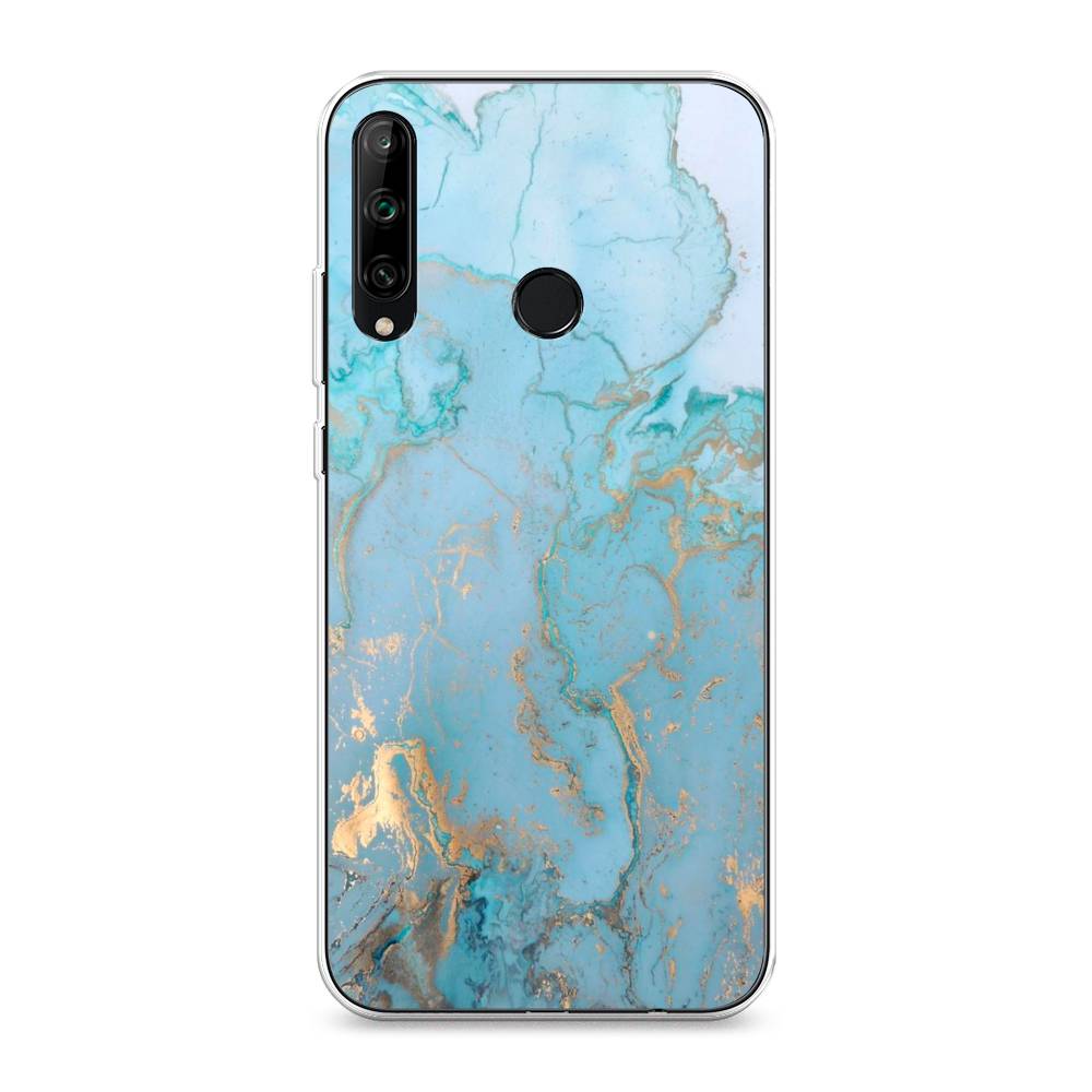 

Чехол Awog на Honor 9C "Голубой мрамор рисунок", 612550-3