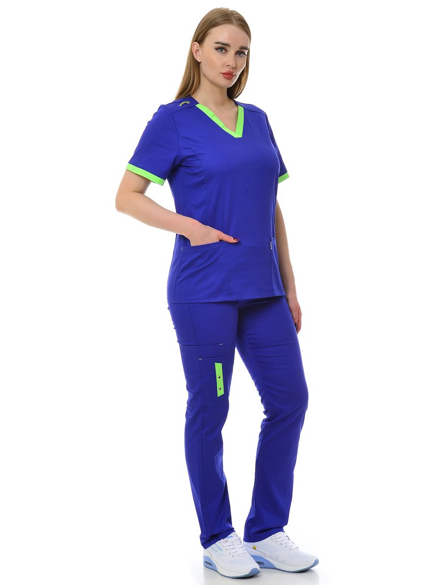 фото Костюм медицинский женский medicalwear мажорка 116 синий 44 ru