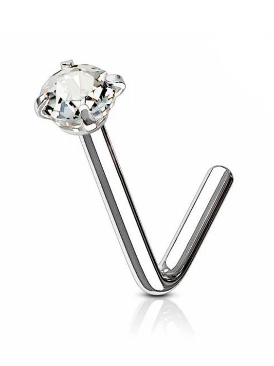 

Пирсинг для носа из стали с цирконом 4Love4You PR-NS-065-3MM, PR-NS-065-3MM