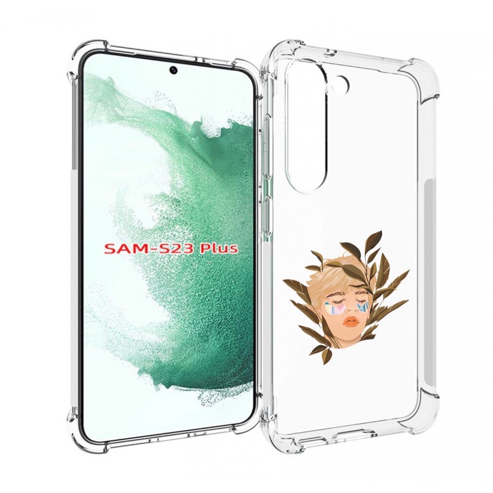 

Чехол MyPads лицо-с-патчами для Samsung Galaxy S23 Plus +, Прозрачный, Tocco