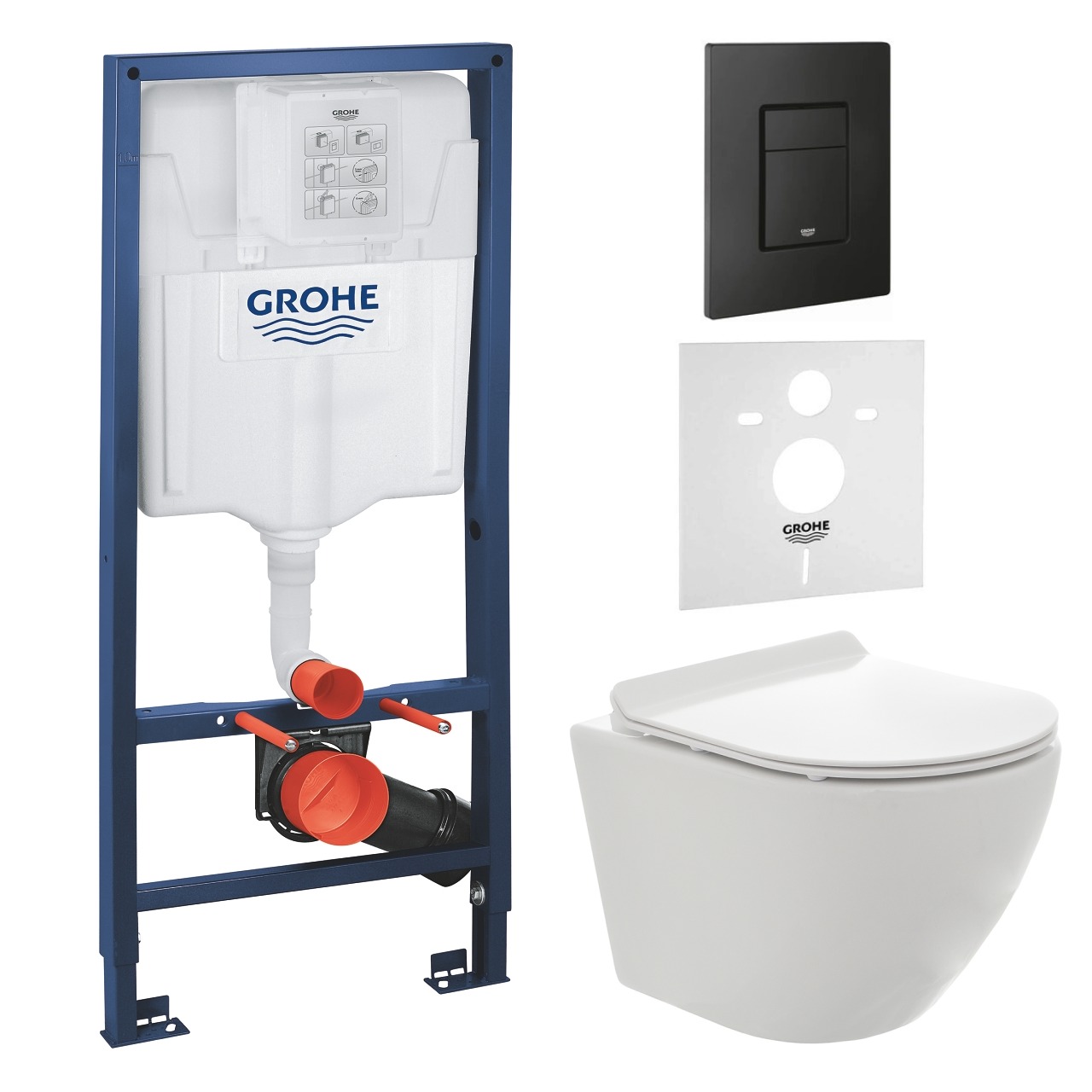 

Комплект инсталляции GROHE с унитазом AQUAme и сиденьем с микролифтом (NW0173/S)