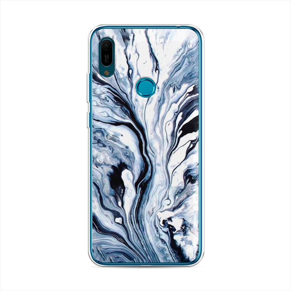 

Чехол Awog на Huawei Y6 2019 "Голубой минерал мрамор", 68650-3