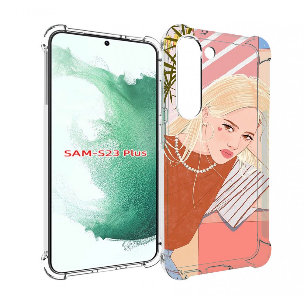 

Чехол MyPads летняя-девочка женский для Samsung Galaxy S23 Plus +, Прозрачный, Tocco