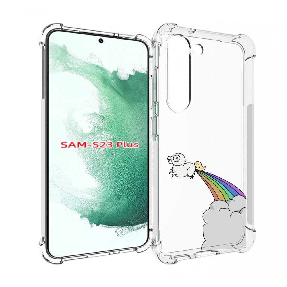 

Чехол MyPads летающее-пони детский для Samsung Galaxy S23 Plus +, Прозрачный, Tocco