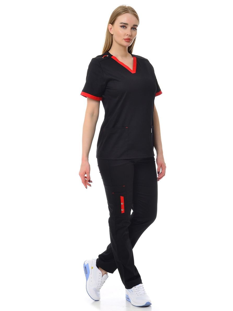 фото Костюм медицинский женский medicalwear мажорка 116 черный 44 ru