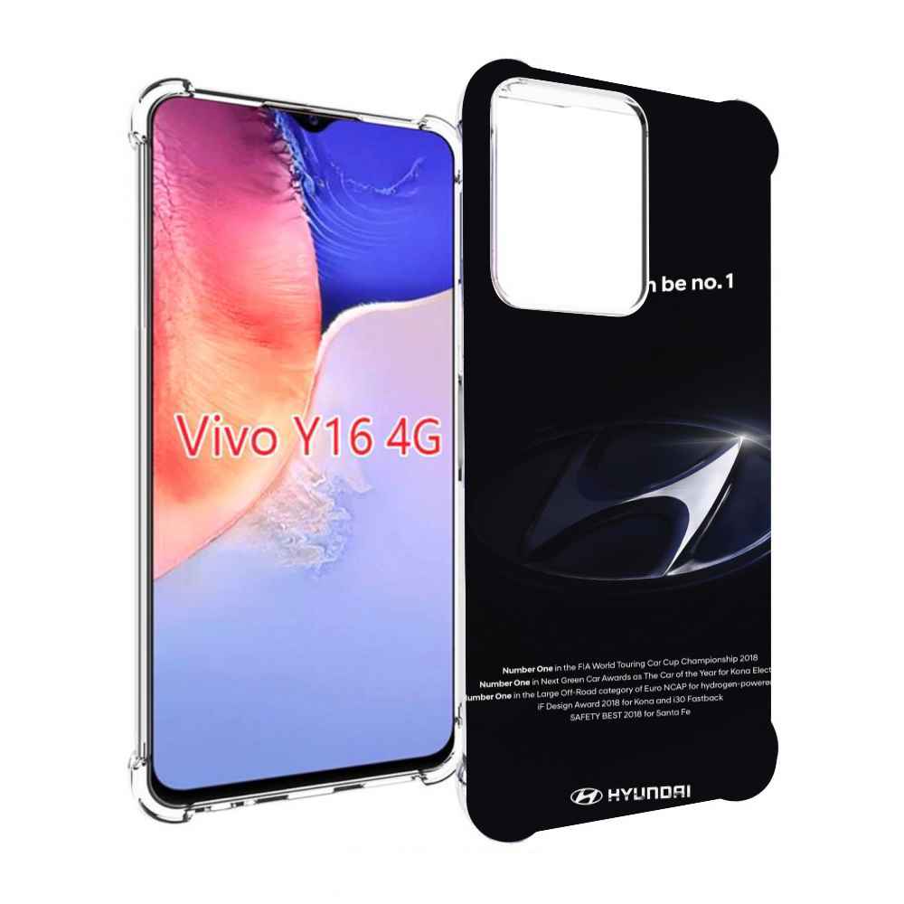 

Чехол MyPads hyundai 3 для Vivo Y16 4G/ Vivo Y02S, Прозрачный, Tocco