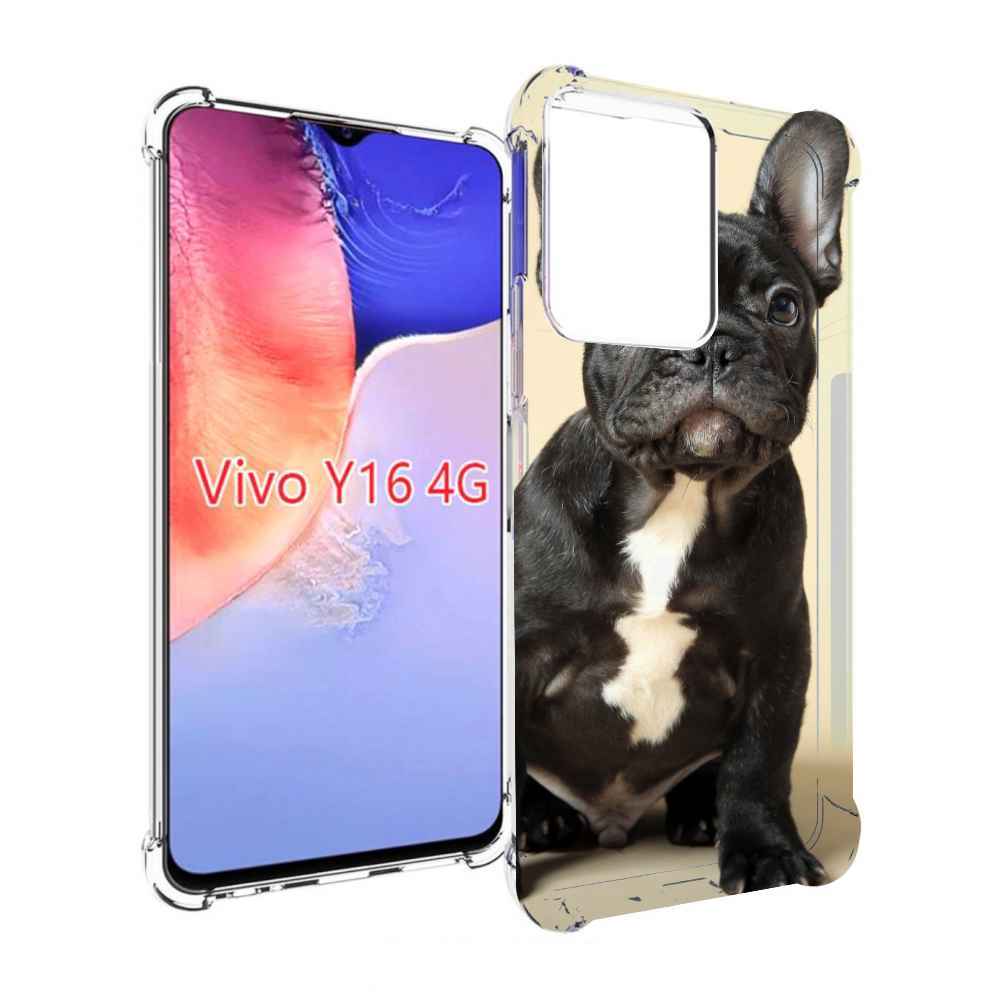 

Чехол MyPads французскии бульдог для Vivo Y16 4G/ Vivo Y02S, Прозрачный, Tocco