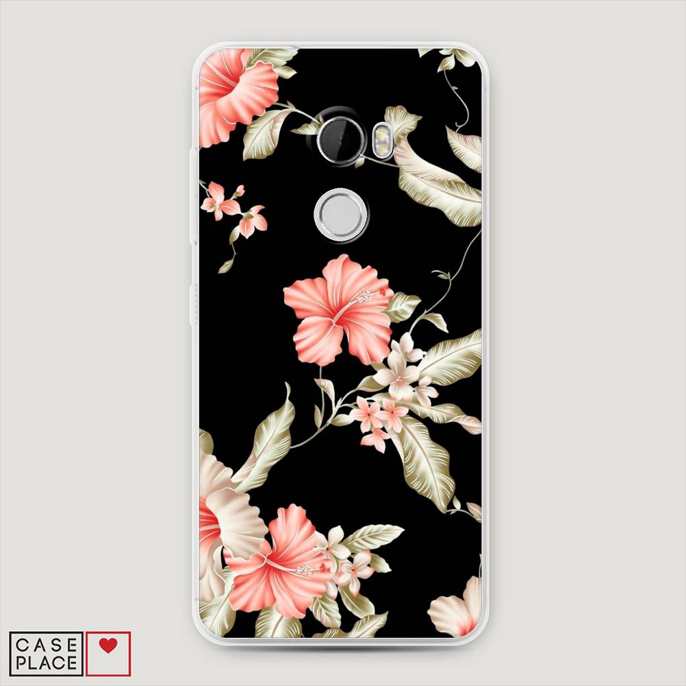 

Чехол Awog на HTC One X10 / Эйчтиси One X10 "Цветы на черном", 101850-8