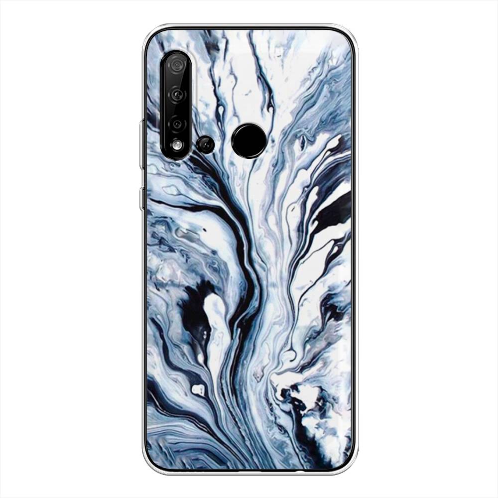 

Чехол Awog на Huawei P20 lite 2019 "Голубой минерал мрамор", 69750-3