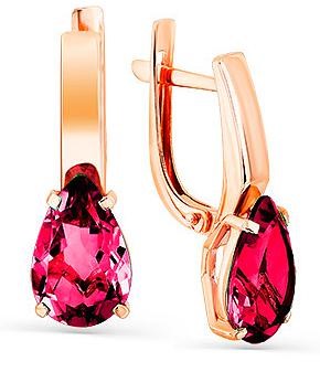 

Серьги женские из золота Magic Stones 02-2-922-1600-010, корунд, 02-2-922-1600-010