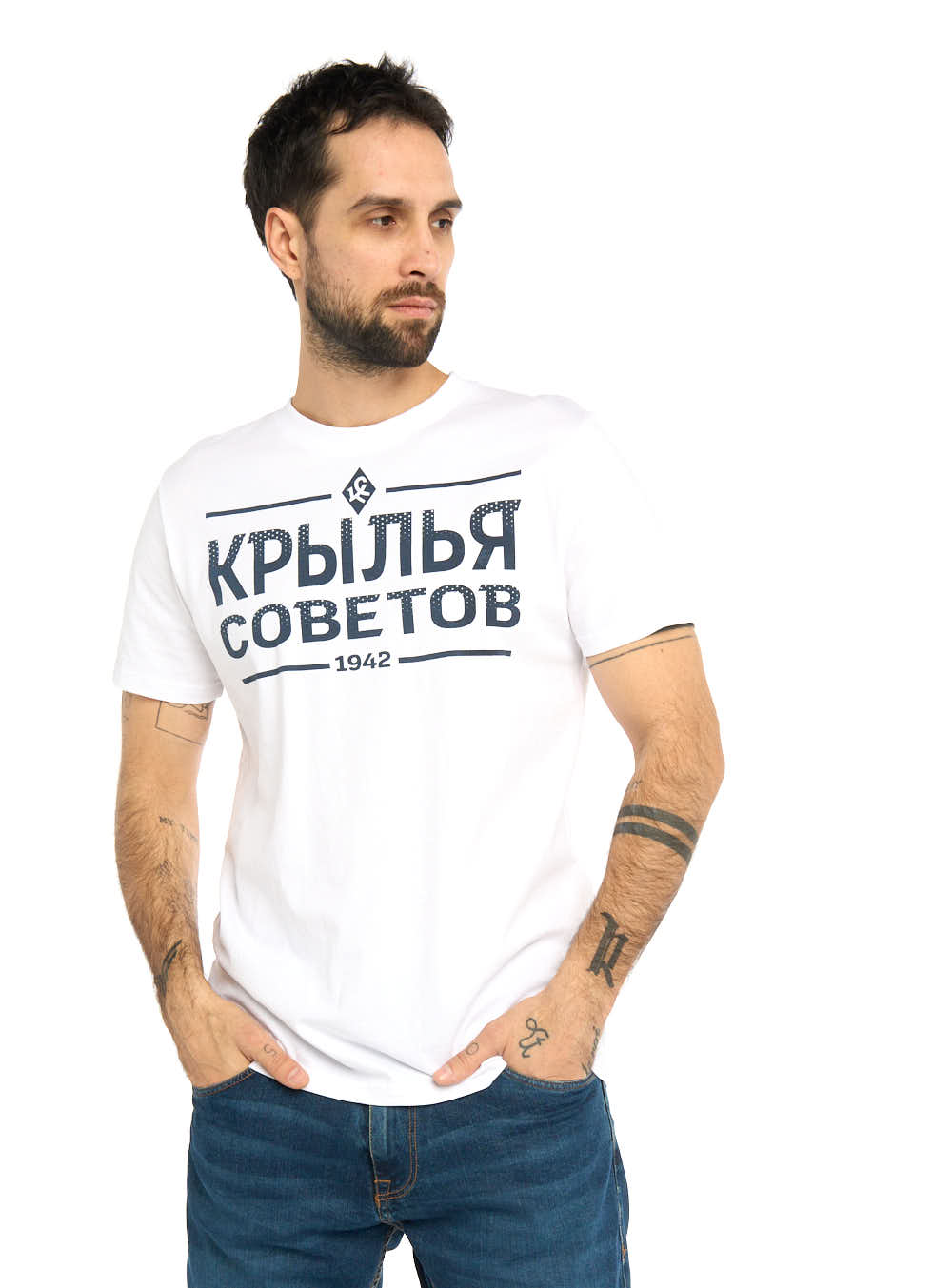 

Футболка мужская Atributika&Club ФК Крылья Советов 832230 белая S, Белый, ФК Крылья Советов 832230