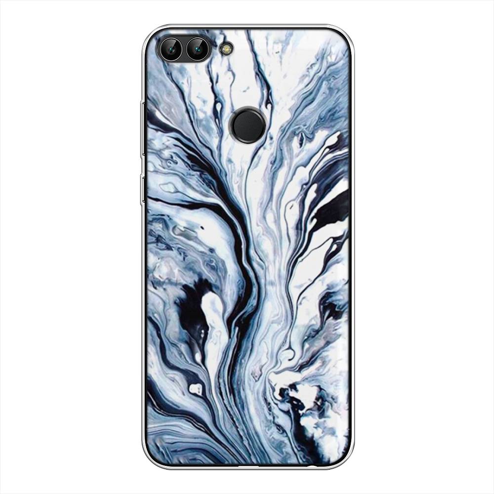 

Чехол Awog на Huawei P Smart "Голубой минерал мрамор", 64050-3