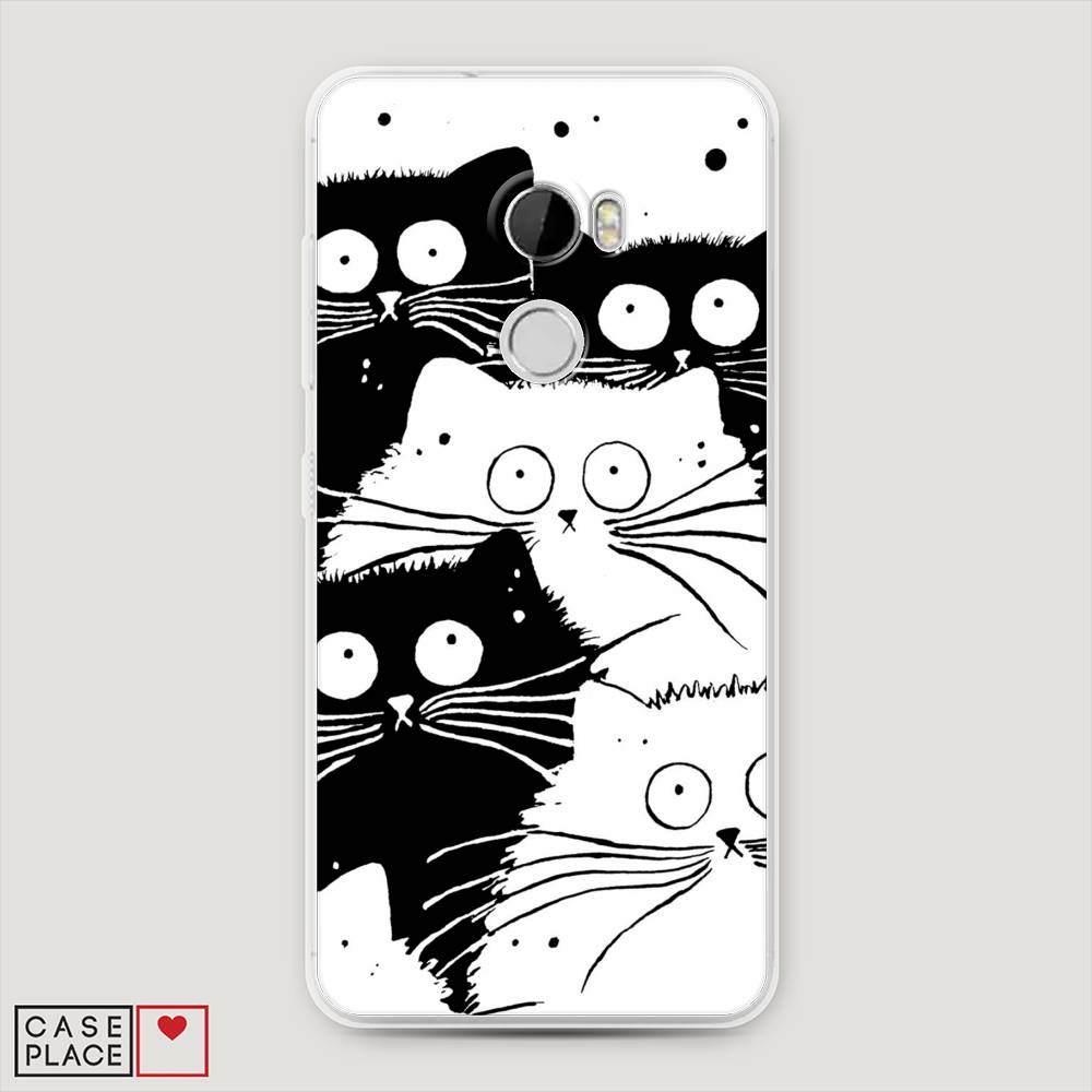 

Чехол Awog на HTC One X10 / Эйчтиси One X10 "Коты черно-белые", 101850-2