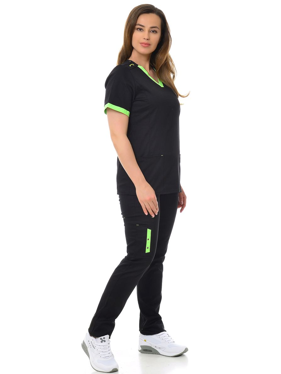 фото Костюм медицинский женский medicalwear мажорка 116 черный 42 ru