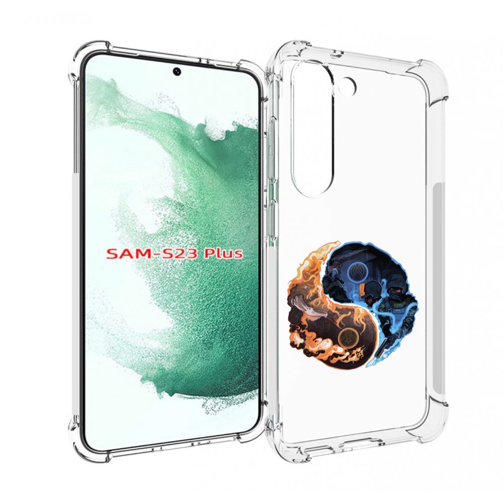 

Чехол MyPads кс-го-инь-янь для Samsung Galaxy S23 Plus +, Прозрачный, Tocco