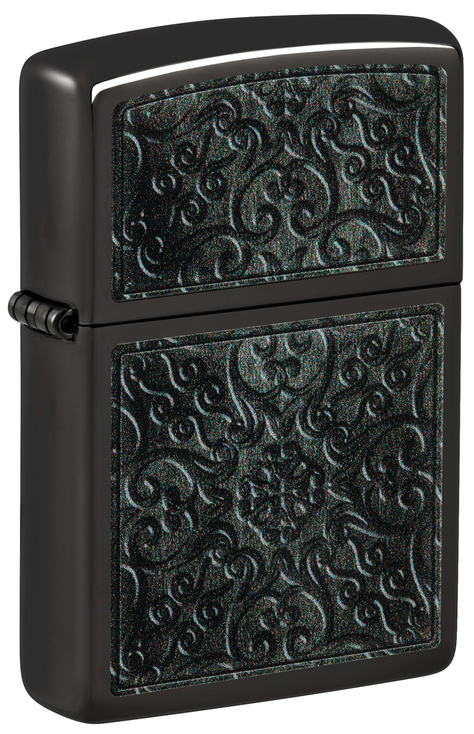 Зажигалка бензиновая Zippo Pattern с покрытием High Polish Black